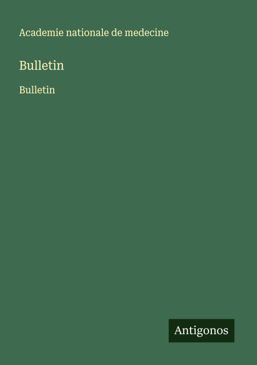 Kniha Bulletin 
