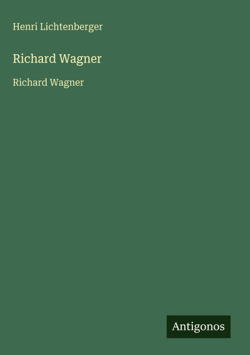 Kniha Richard Wagner 