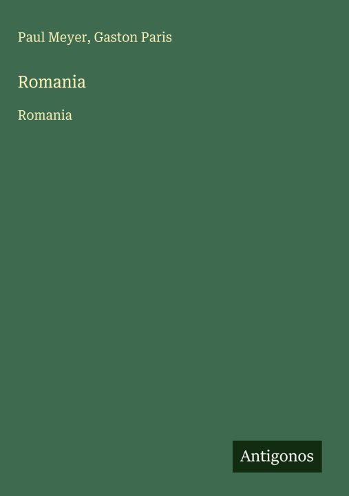 Book Romania Gaston Paris