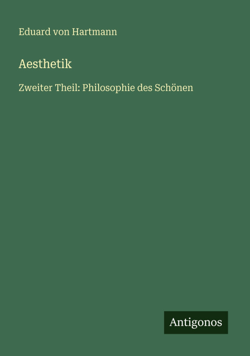 Kniha Aesthetik 