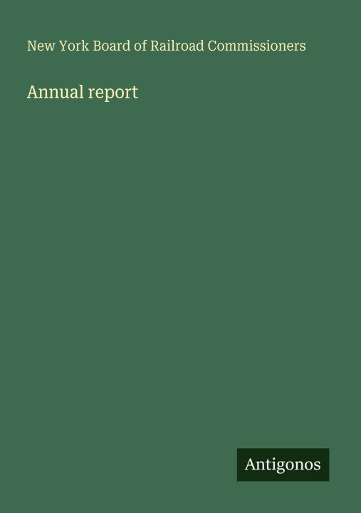 Kniha Annual report 