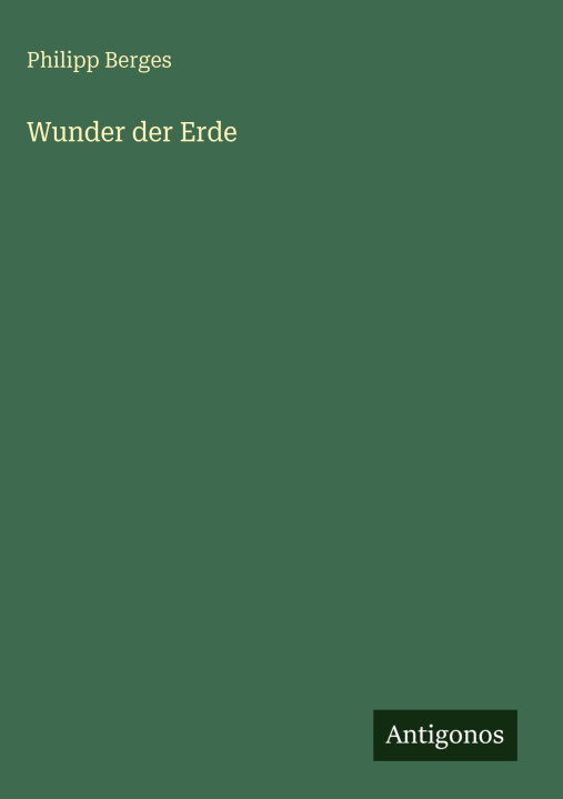 Kniha Wunder der Erde 