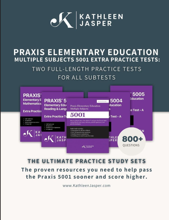 Knjiga Praxis 5001 Extra Practice Tests Kathleen Jasper