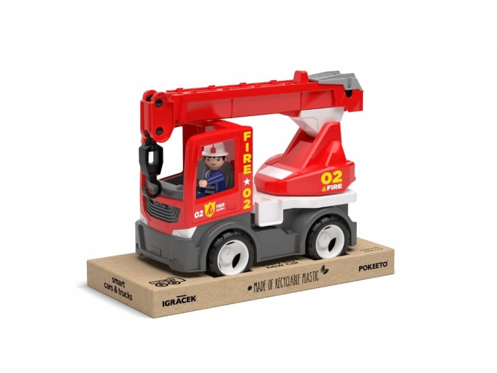 Igra/Igrača ECO MultiGO Fire - Jeřáb s hasičem - auto s Igráčkem 