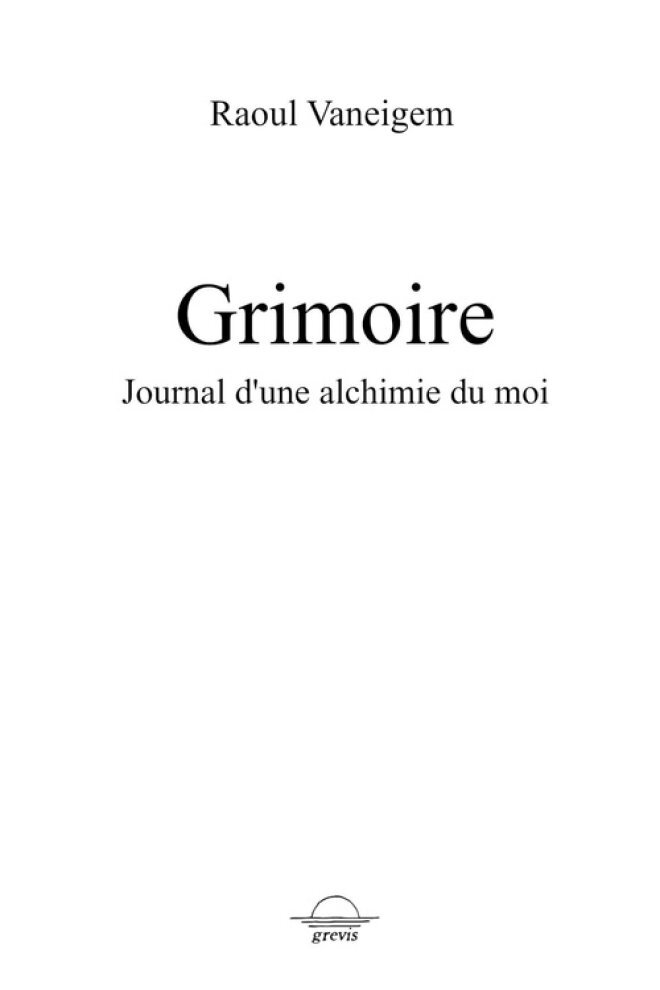 Knjiga Grimoire Vaneigem