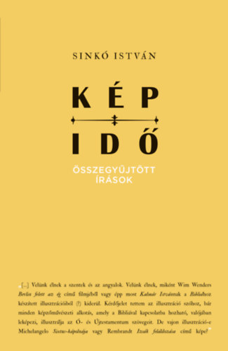 Könyv Kép-idő Sinkó I.