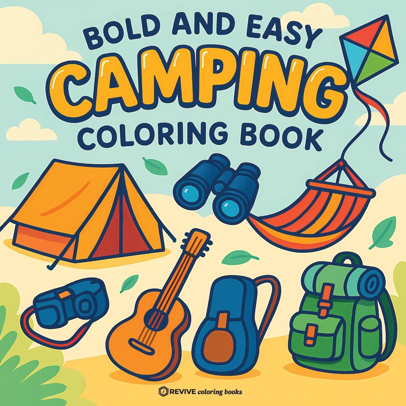Kniha Bold & Easy Camping Coloring Book Revive Coloring Books