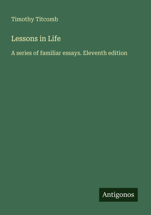 Kniha Lessons in Life 