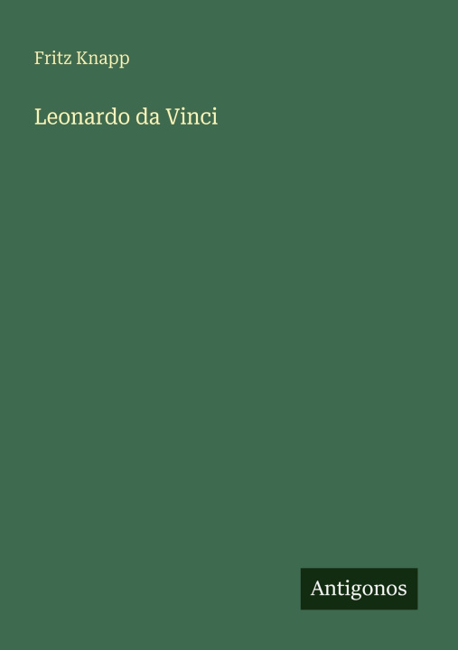 Kniha Leonardo da Vinci Fritz Knapp