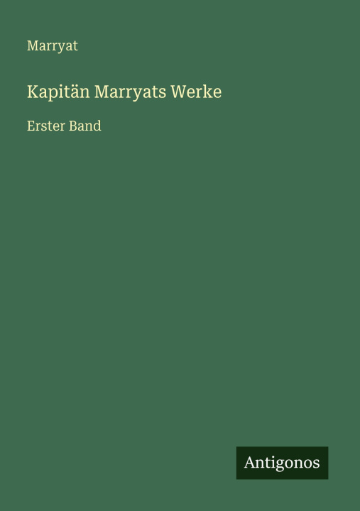 Kniha Kapitän Marryats Werke 