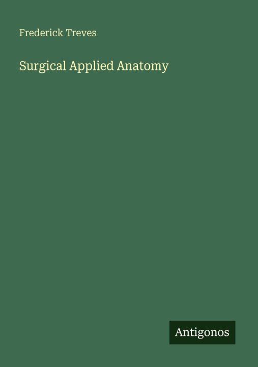 Kniha Surgical Applied Anatomy 