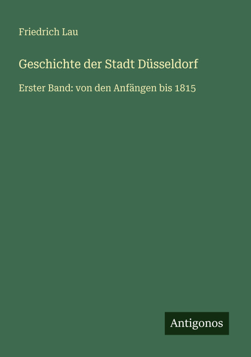 Kniha Geschichte der Stadt Düsseldorf 