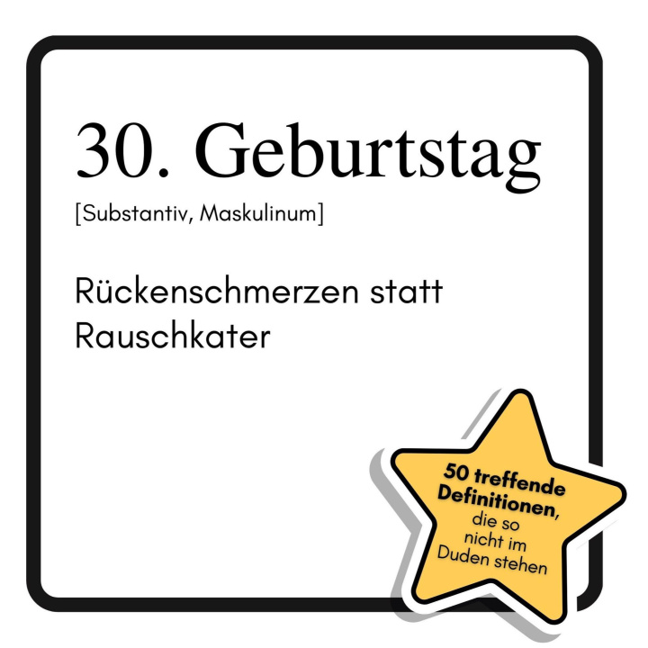 Kniha 30. Geburtstag Noah Peters