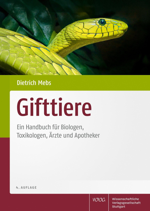 Kniha Gifttiere Dietrich Mebs