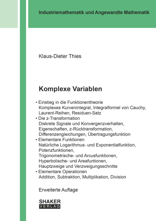 Knjiga Komplexe Variablen 