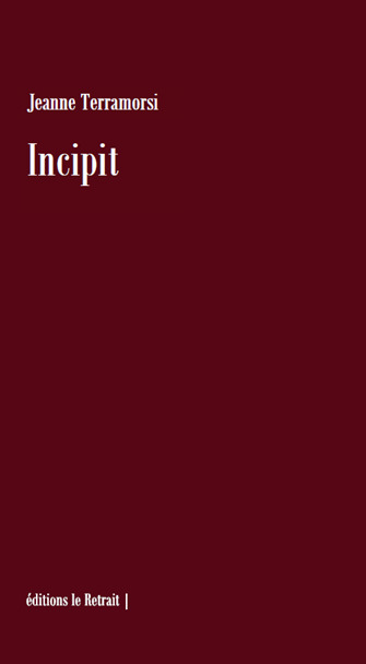 Book INCIPIT TERRAMORSI