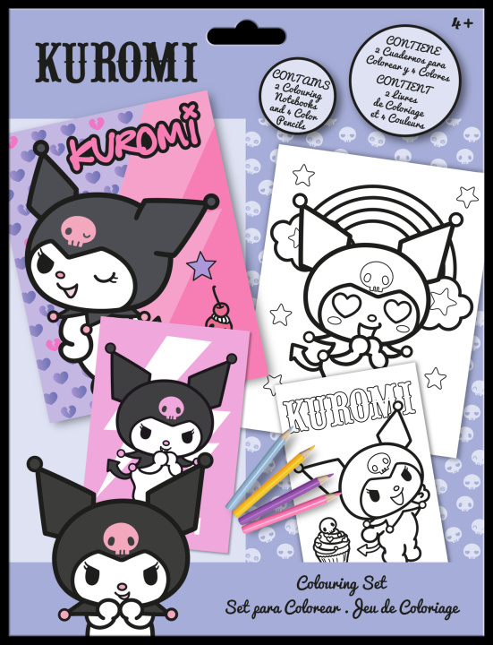 Kniha Kolorowanki z kredkami Kuromi KU00019 