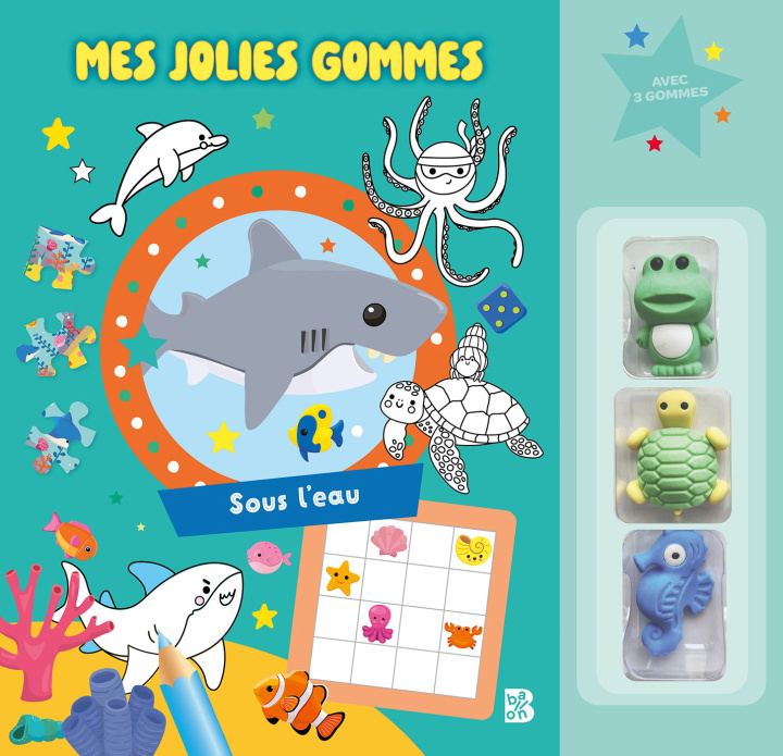 Kniha Mes jolies gommes : Sous l'eau 