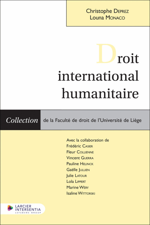 Βιβλίο Droit international humanitaire Christophe Deprez