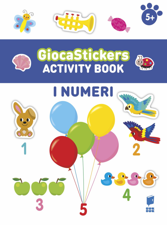 Kniha numeri. Giocastickers Carine Smeers