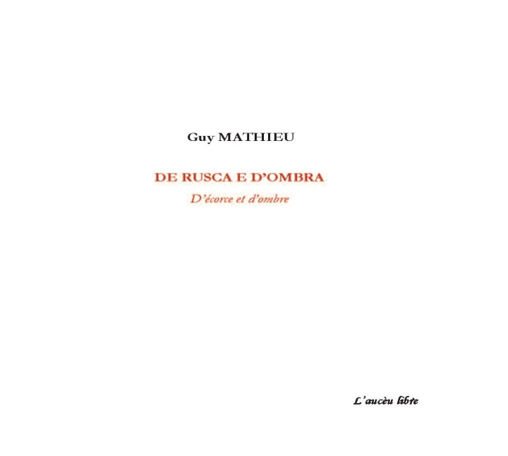 Kniha De rusca e d'ombra Mathieu