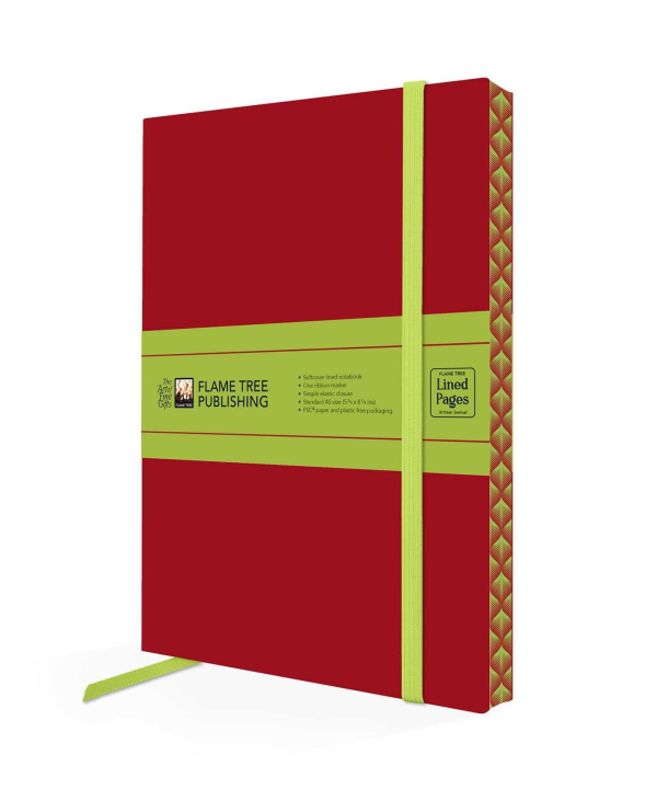 Koledar/Rokovnik Ruby Red Artisan Paperback Notebook Flame Tree Publishing