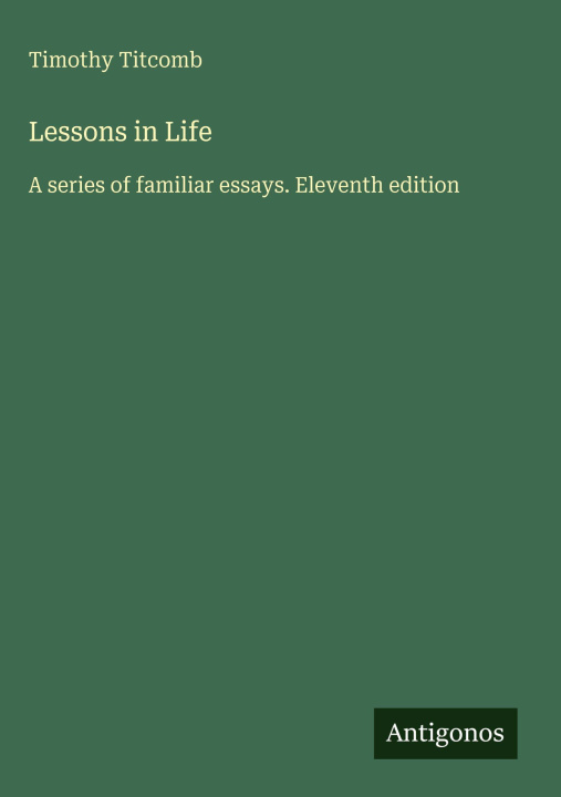 Knjiga Lessons in Life 