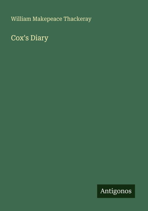 Kniha Cox's Diary 