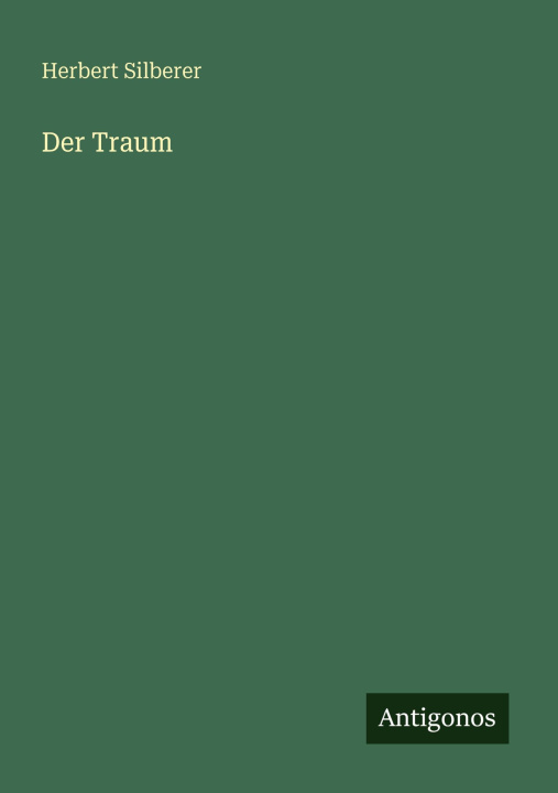 Kniha Der Traum Herbert Silberer