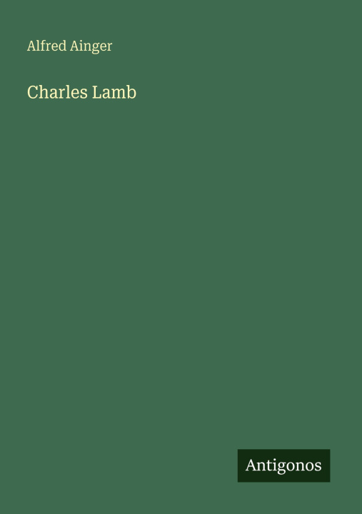 Kniha Charles Lamb 