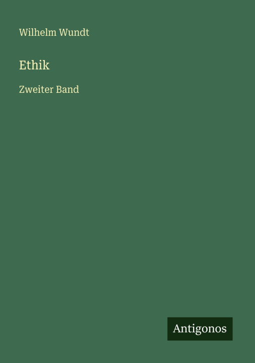 Knjiga Ethik Wilhelm Wundt