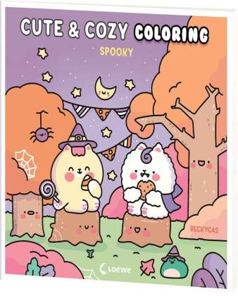 Livro Cute & Cozy Coloring - Spooky Becky Cas