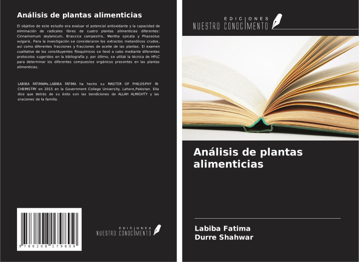 Knjiga Análisis de plantas alimenticias Durre Shahwar