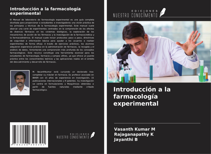 Kniha Introducción a la farmacología experimental Rajaganapathy K
