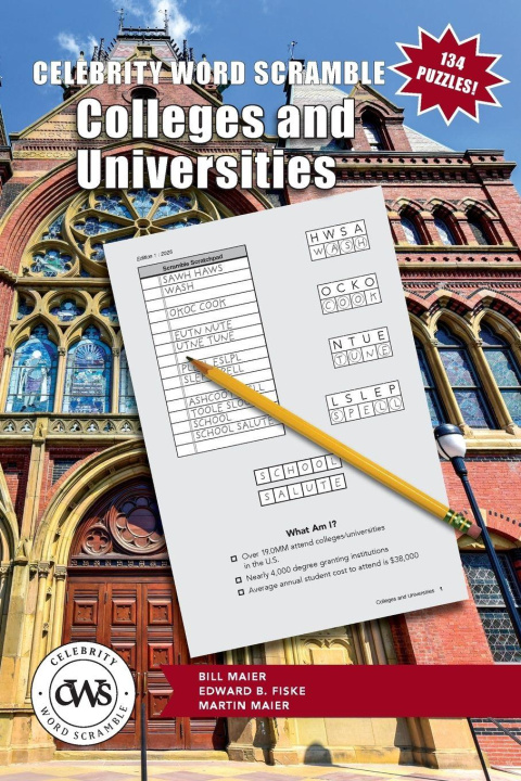 Boek Celebrity Word Scramble Colleges and Universities Edward B Fiske