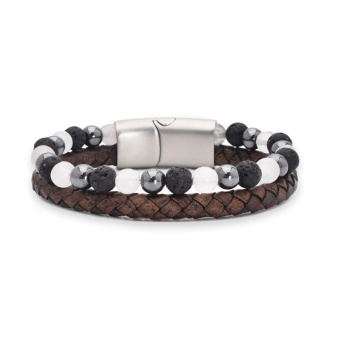 Hra/Hračka "Majestic Grey" Fashion Bead Armband, J966-08 