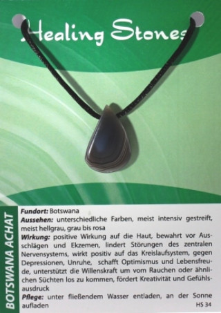 Hra/Hračka Botswana Achat Maxicard Healing Stones, R143-34 