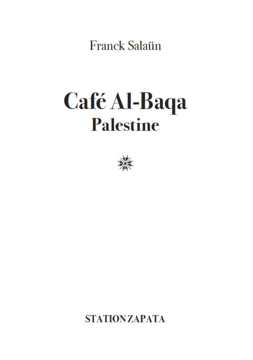 Kniha Café Al-Baqa Salaün