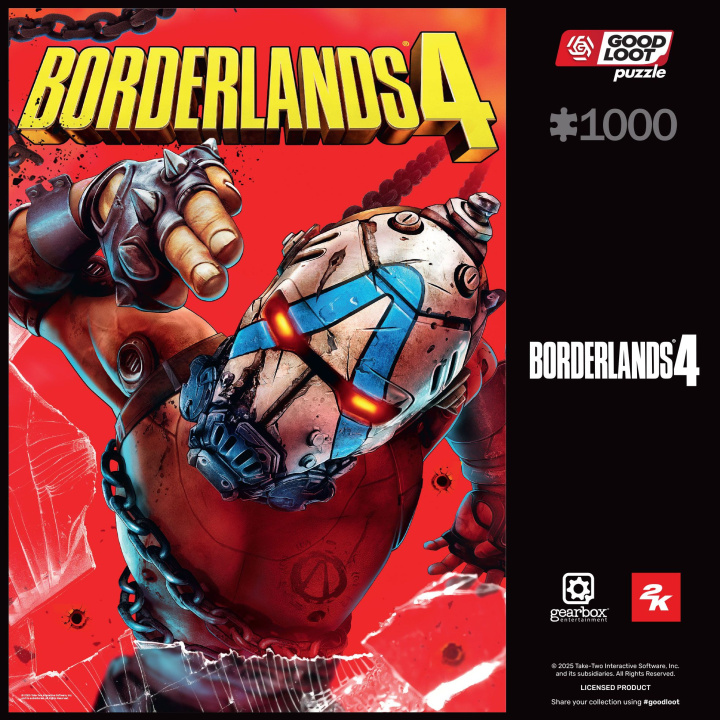 Kniha Puzzle 1000 Gaming  Borderlands 4 Break Free Psycho 
