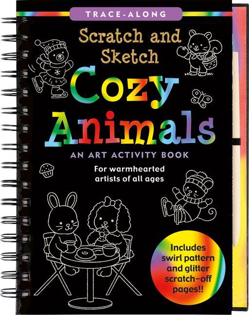 Kniha Scratch & Sketch Cozy Animals 