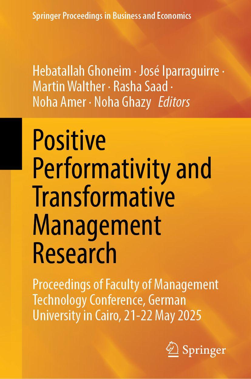 Kniha Positive Performativity and Transformative Management Research José Iparraguirre