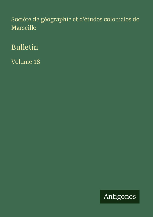 Knjiga Bulletin Société de géographie