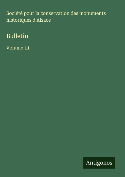 Knjiga Bulletin Société pour la conservation