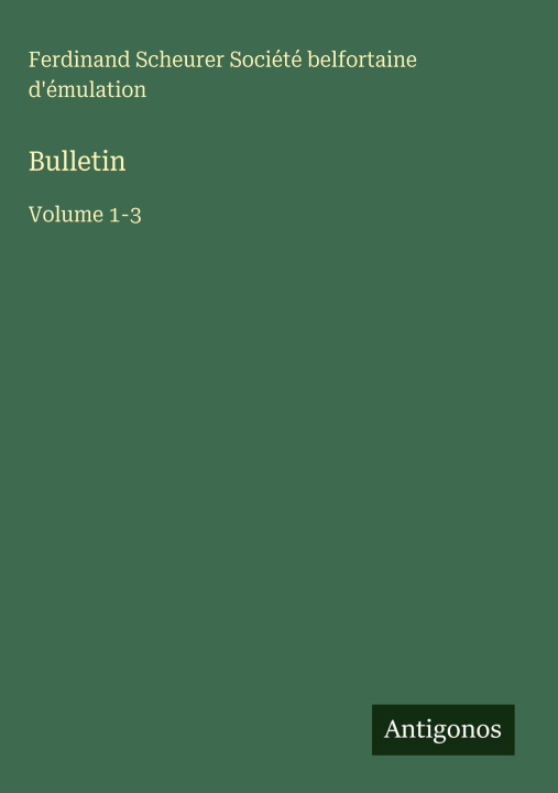 Book Bulletin Ferdinand Scheurer