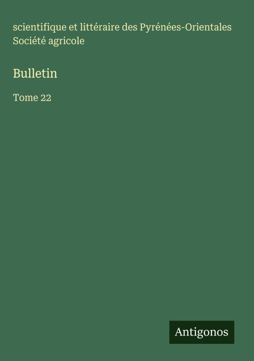 Libro Bulletin Société agricole