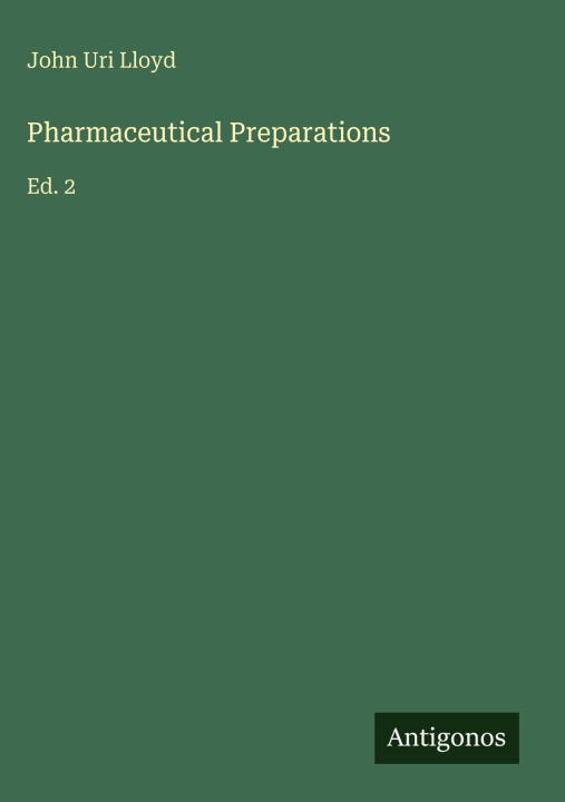 Knjiga Pharmaceutical Preparations 