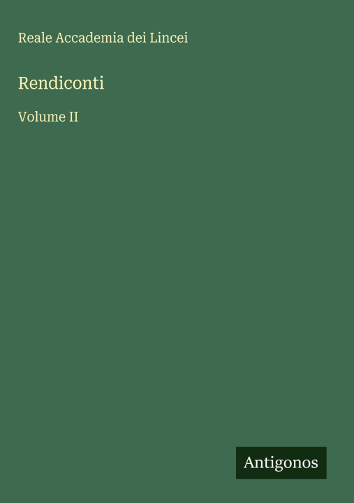 Knjiga Rendiconti 