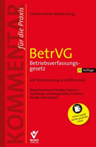 Knjiga BetrVG Betriebsverfassungsgesetz Thomas Klebe