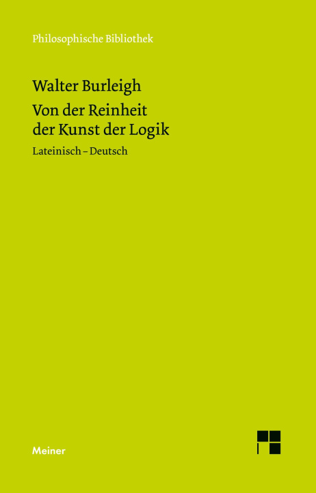 Kniha Von der Reinheit der Kunst der Logik 