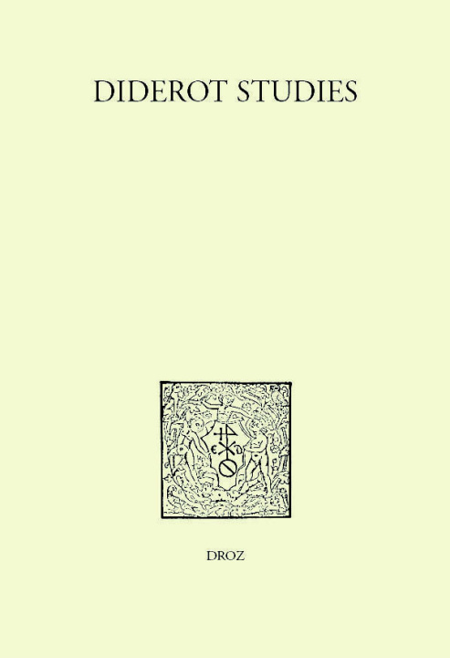 Βιβλίο Diderot studies, tome 41 